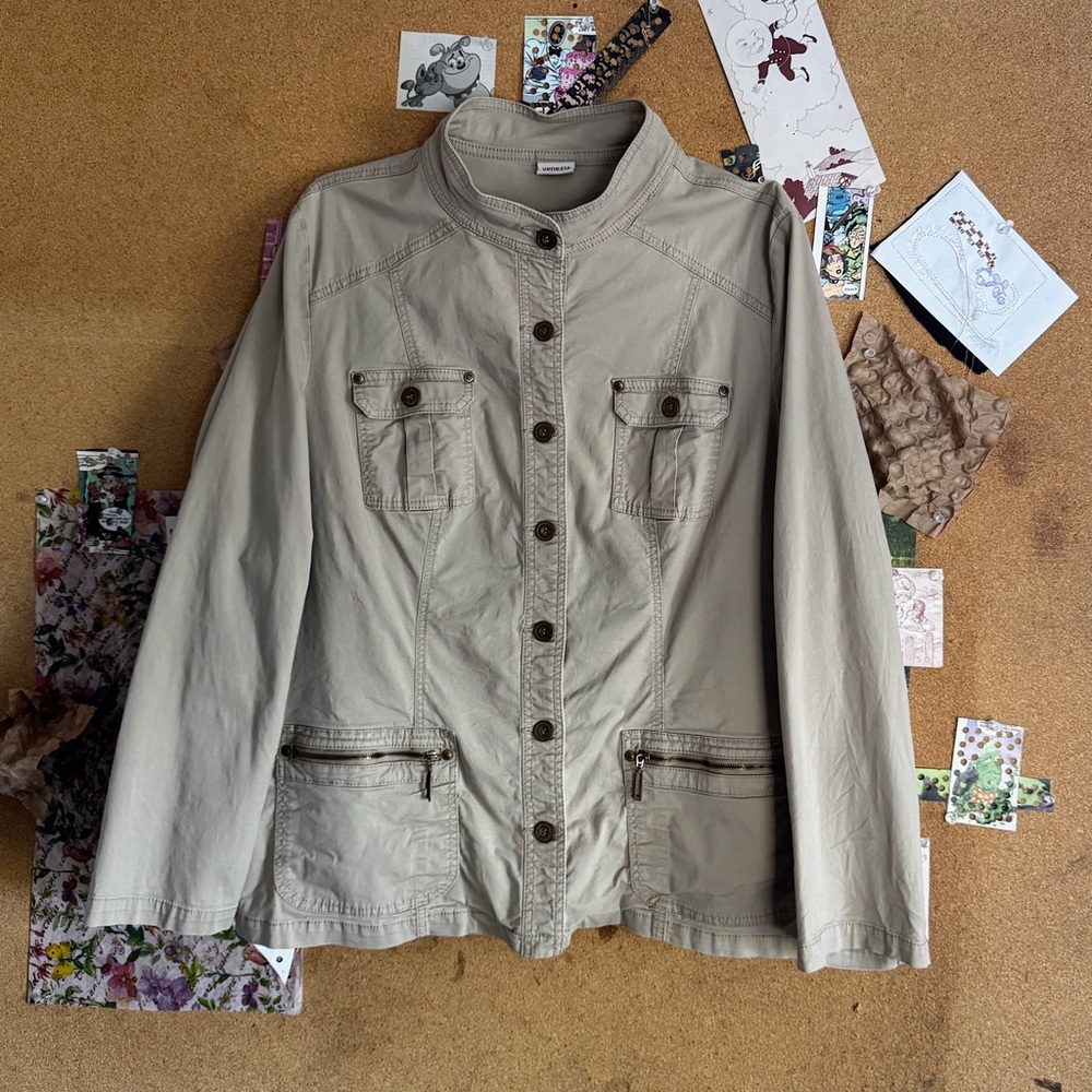Venezia Khaki Utility Jacket